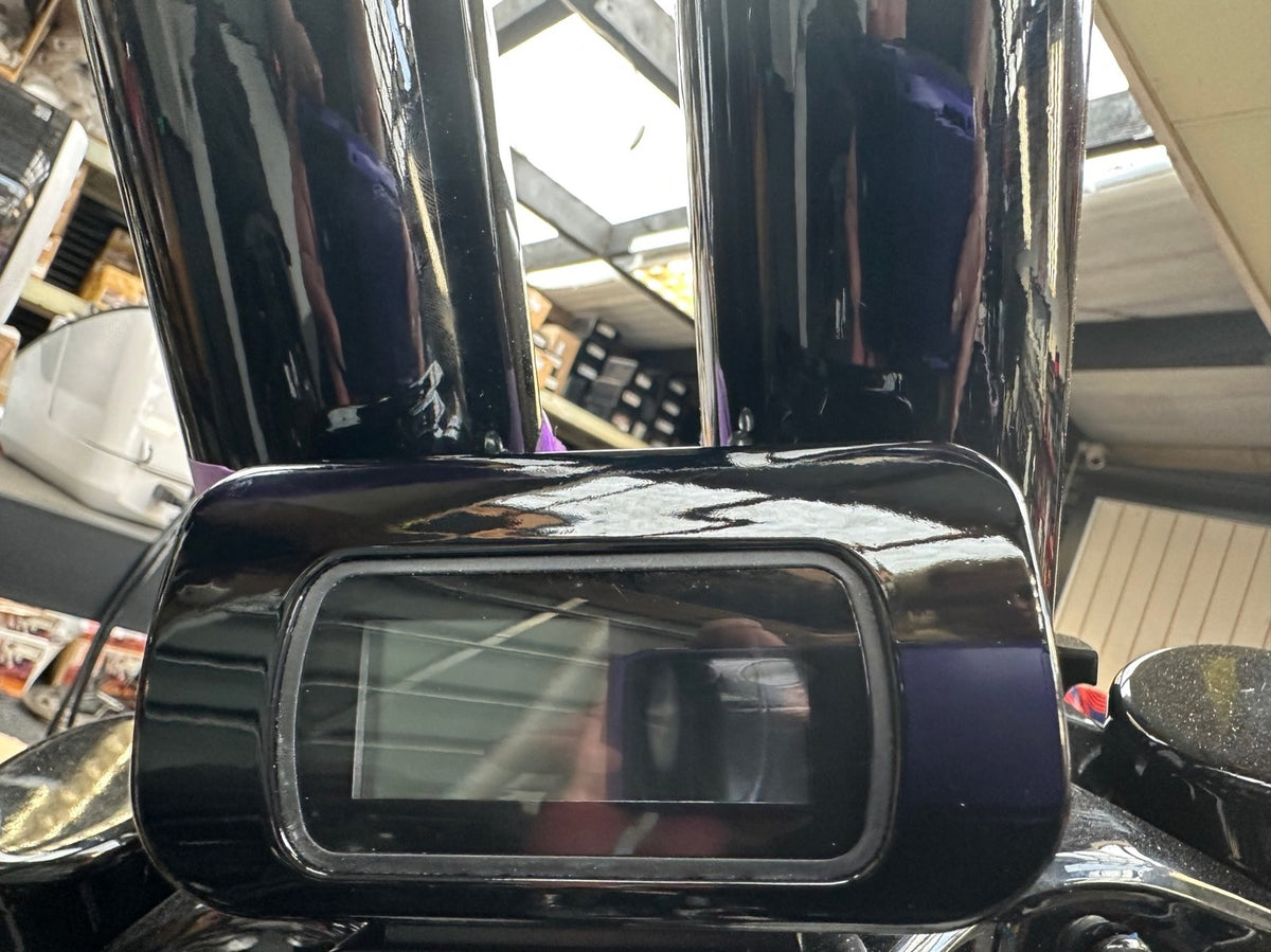 MX  Tee Bars 14 Inch Gloss Black - softail