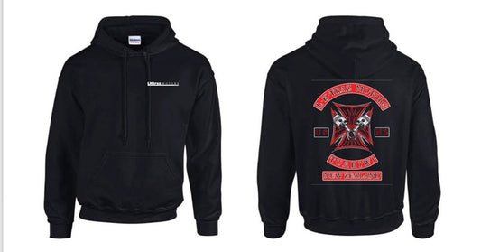 Hoodie -Red Pistons-white