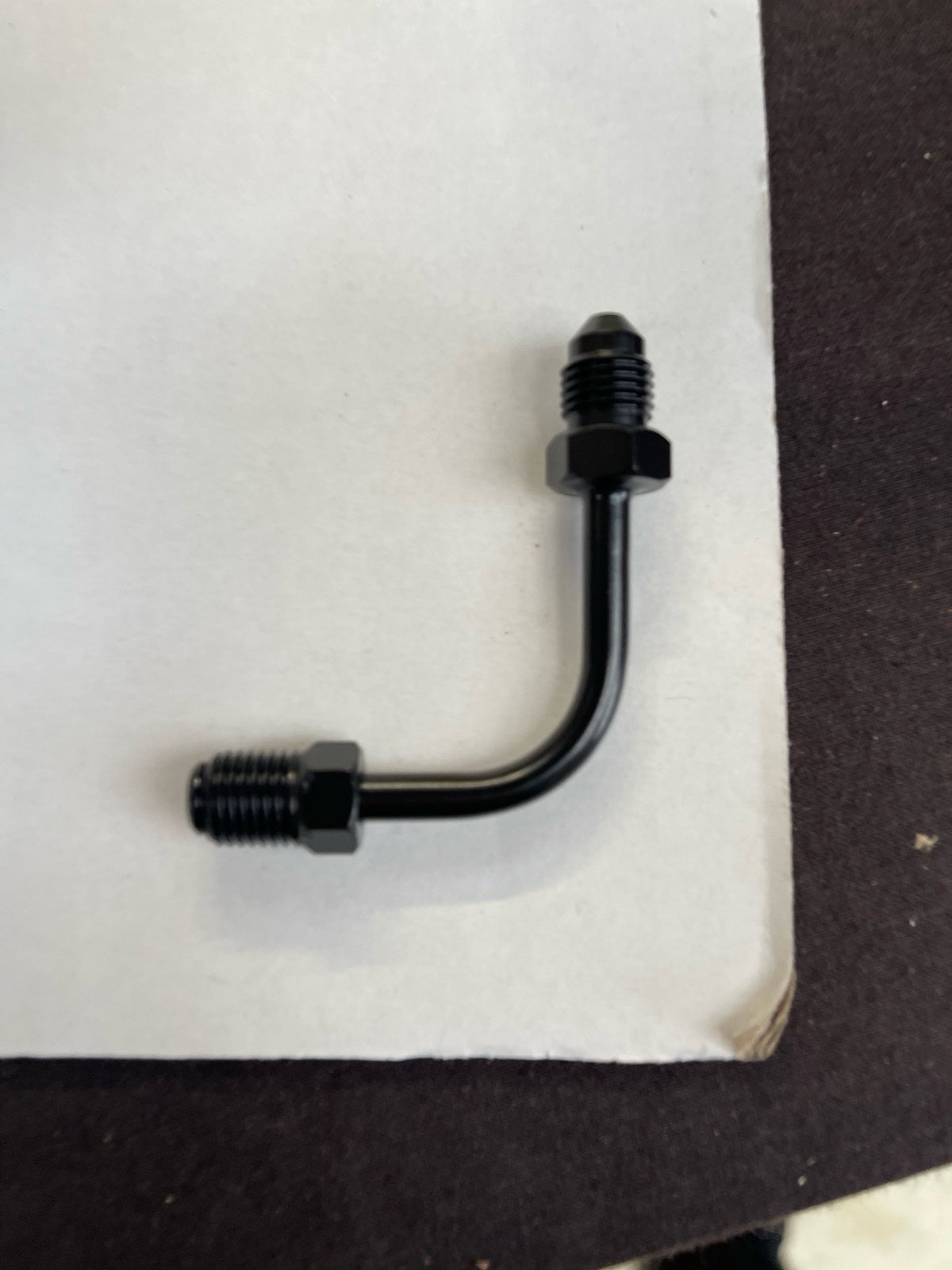 3/8-24 to AN-3 90 Adaptor -Black