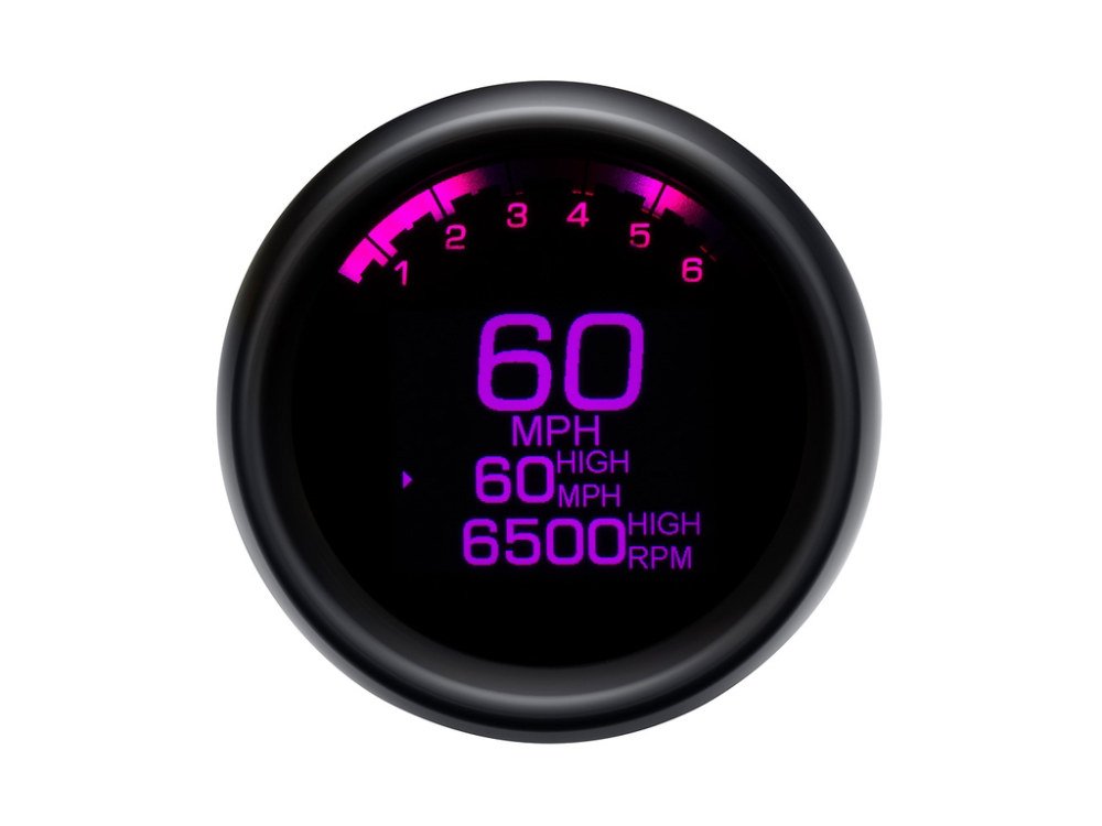 Round KPH Speedo with Tachometer 2014-