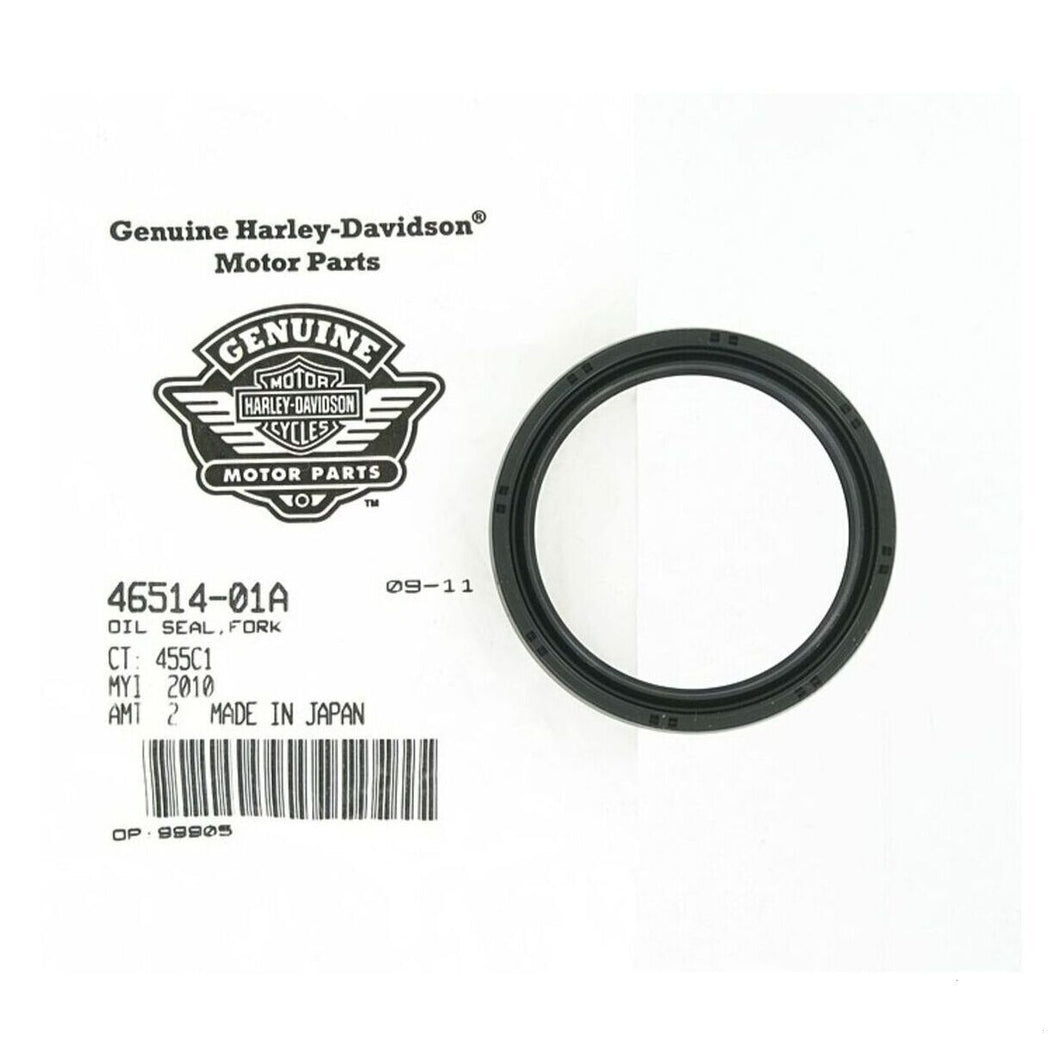 Genuine Harley-Davidson 49mm Fork Oil Seal for Dyna / V-Rod — 46514-01A