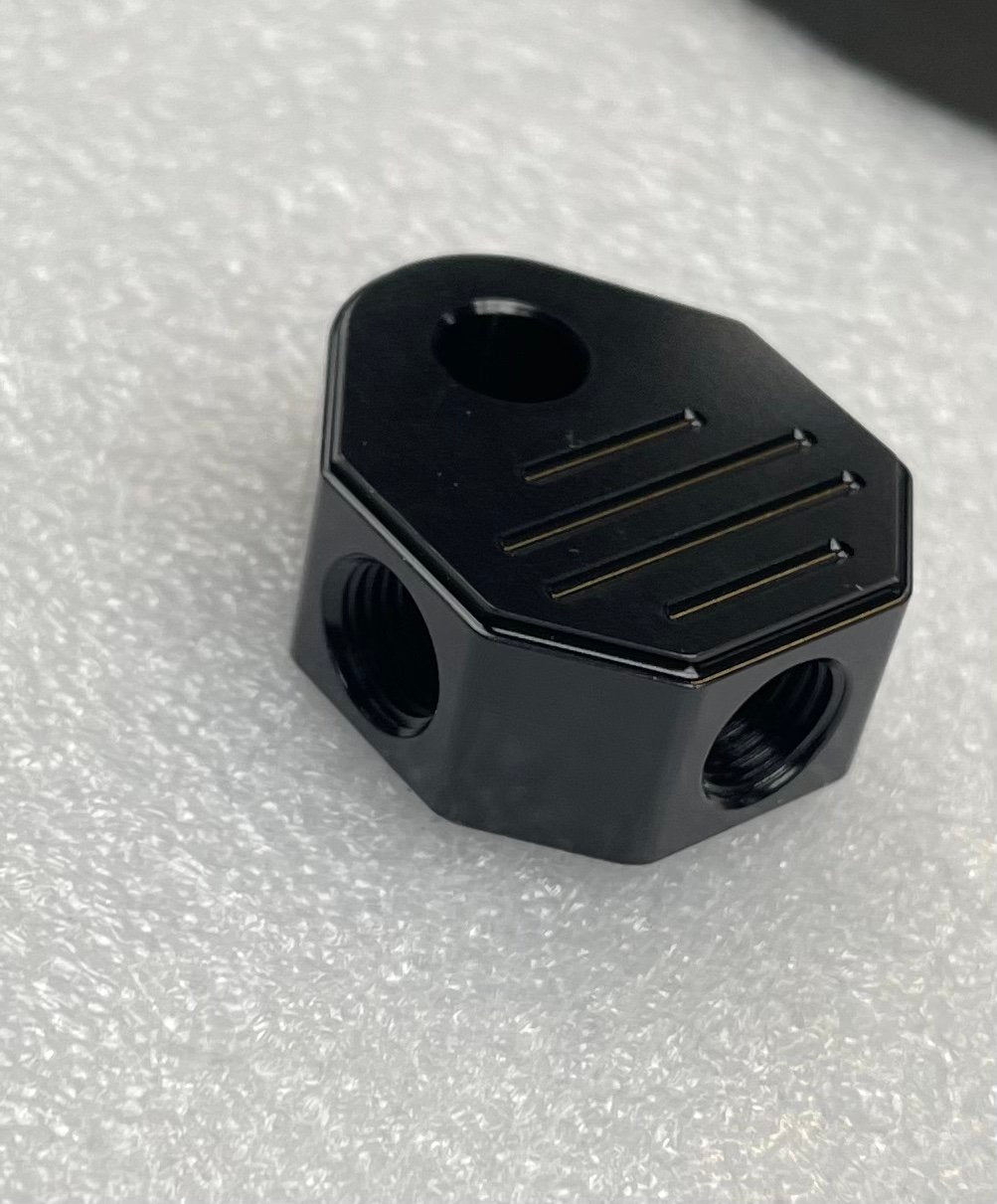 Front Tee Adapter Front Twin Disc -Black