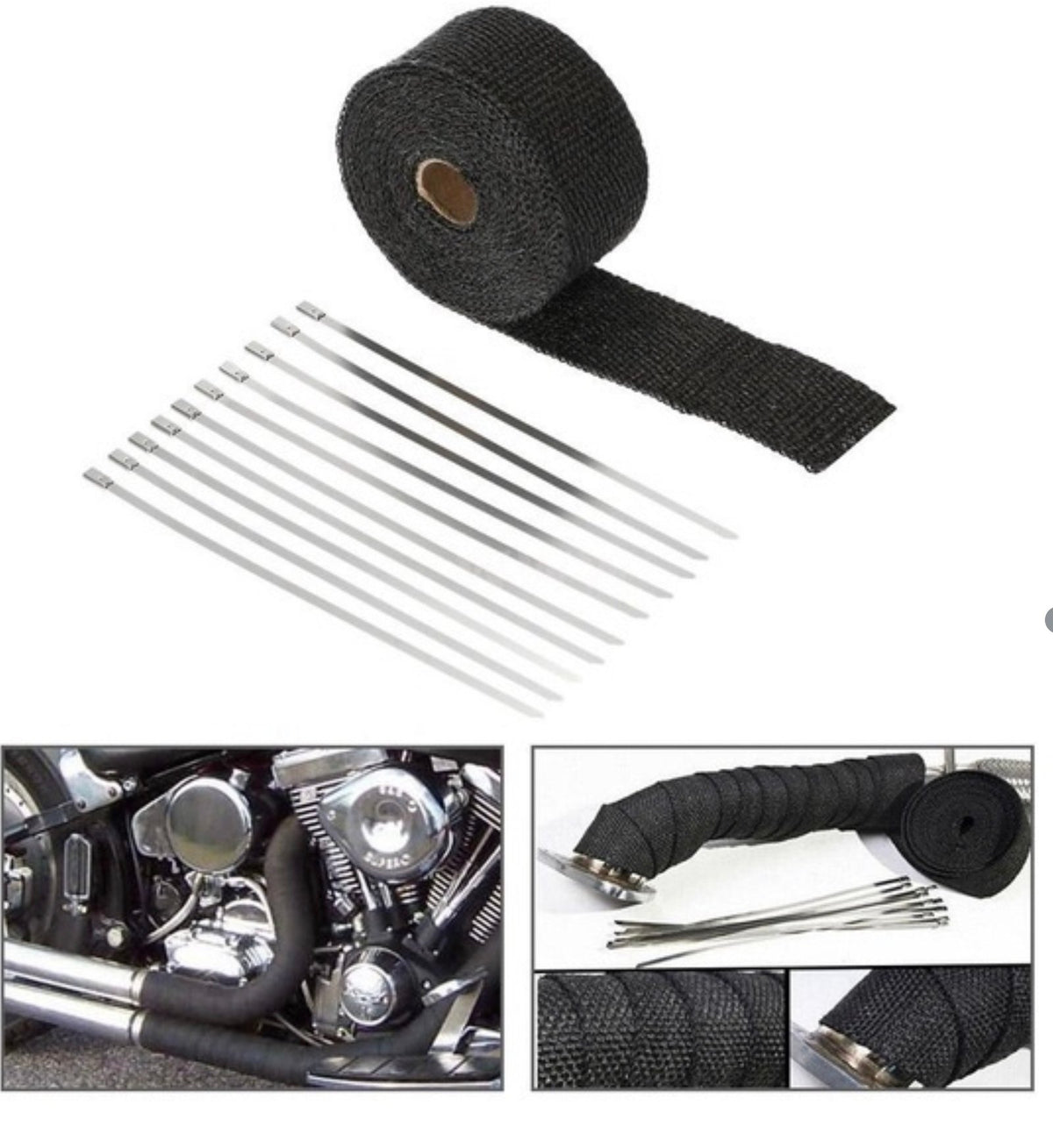 Exhaust Wrap Black