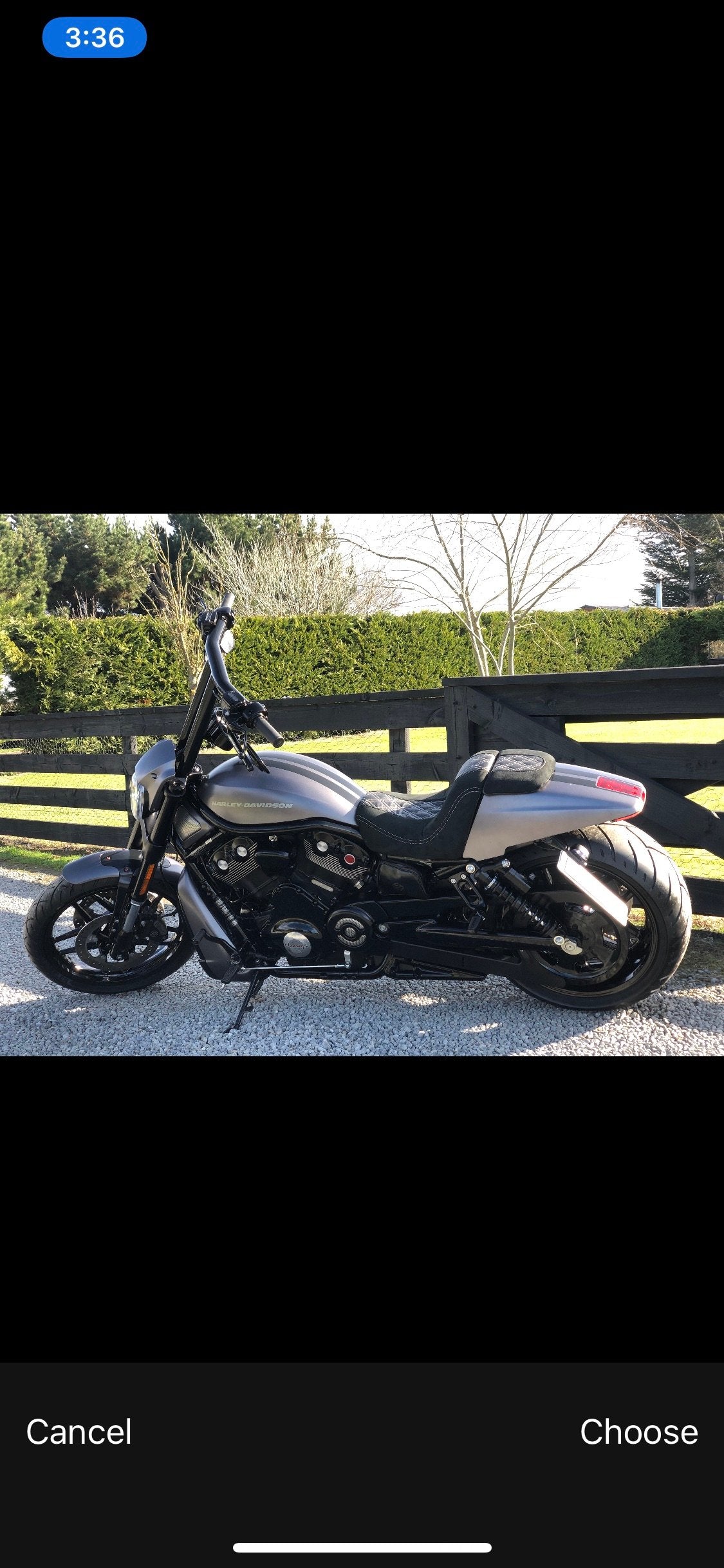 Mx Bars  to fit  Vrod - Gloss Black 2 inch diameter