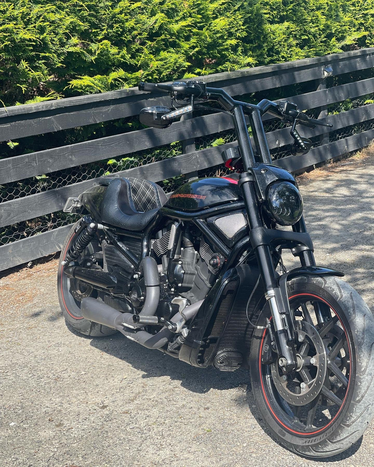 18" MX Tee Bars and Cable kit  for Vrods and Muscles (abs)