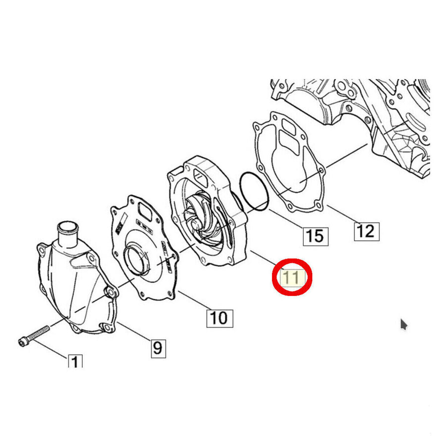 Genuine Harley-Davidson V-Rod Water Pump Assembly – Black 26759-04KA