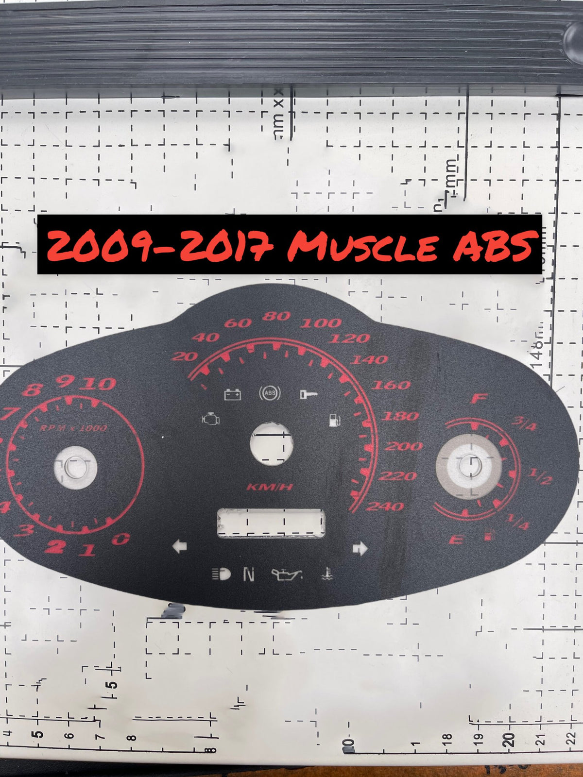 Face Plate - Muscle converts  from MPH to KPH