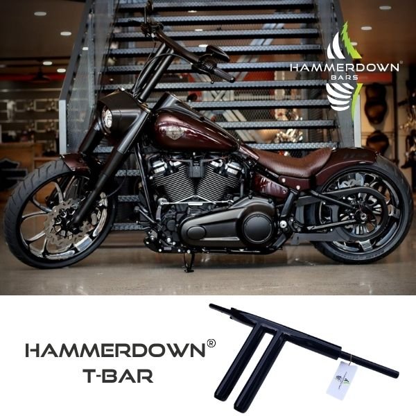 Tee Bars - Hammerdown for Dynas, Softails -
