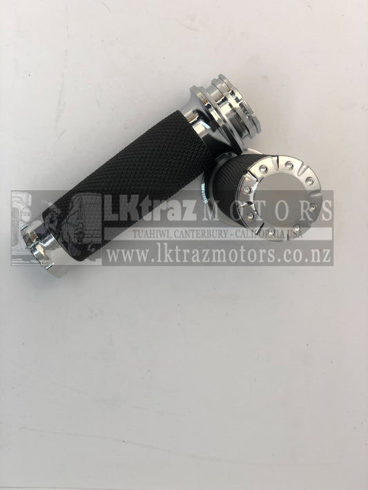Grips - "Sheen"  (FLY BY WIRE) Black and Silver 25mm