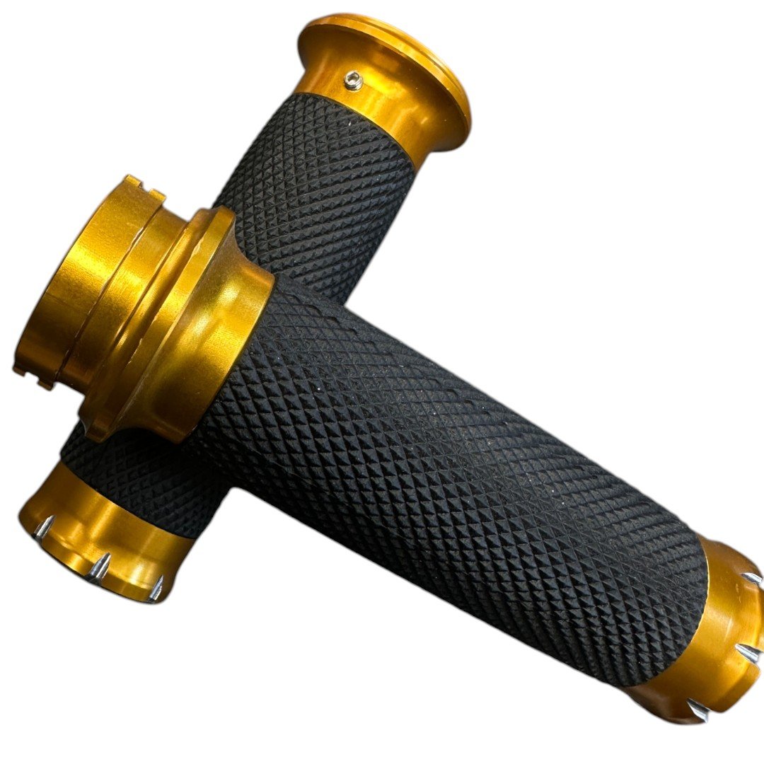 Grips - Gold 25mm Cable Throttle