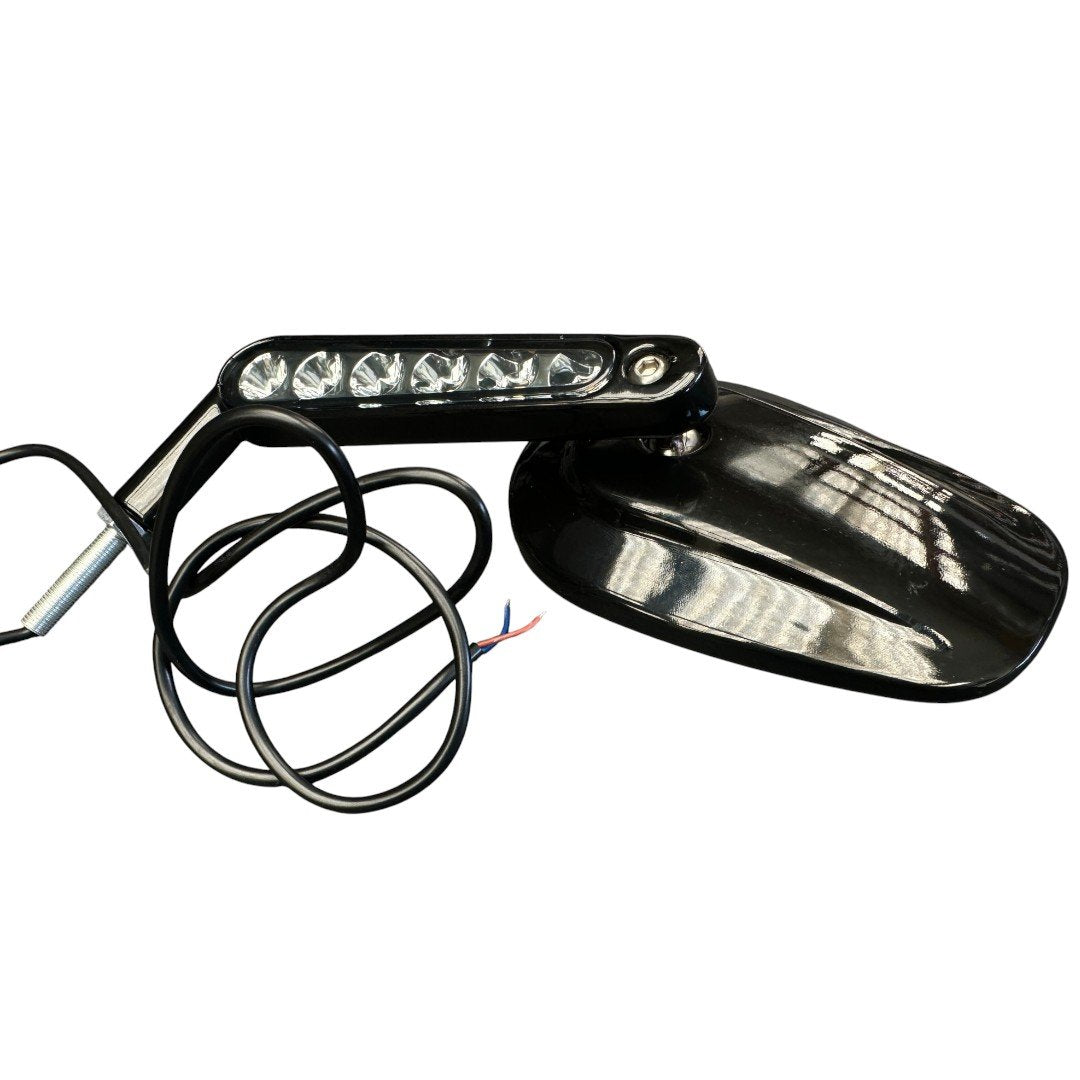 Black - Mirrors with Integrated LED Indicators