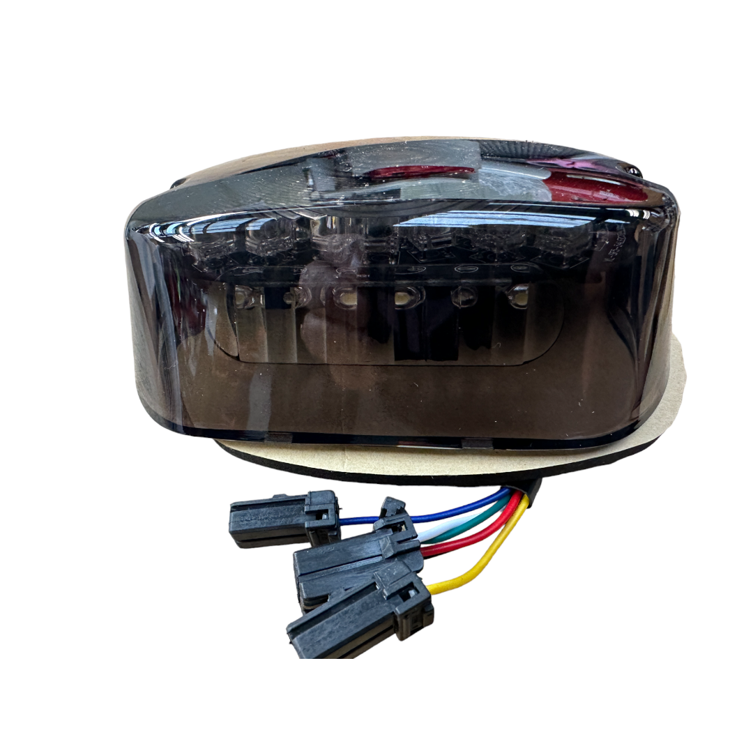 Tail light - LED with indicators - smokey lens (fits dynas, softails, etc)