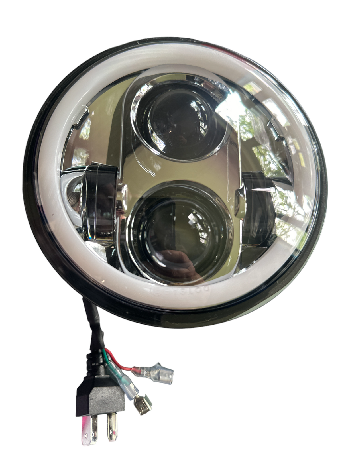 Chrome 5.75" Daymaker Headlight With Halo