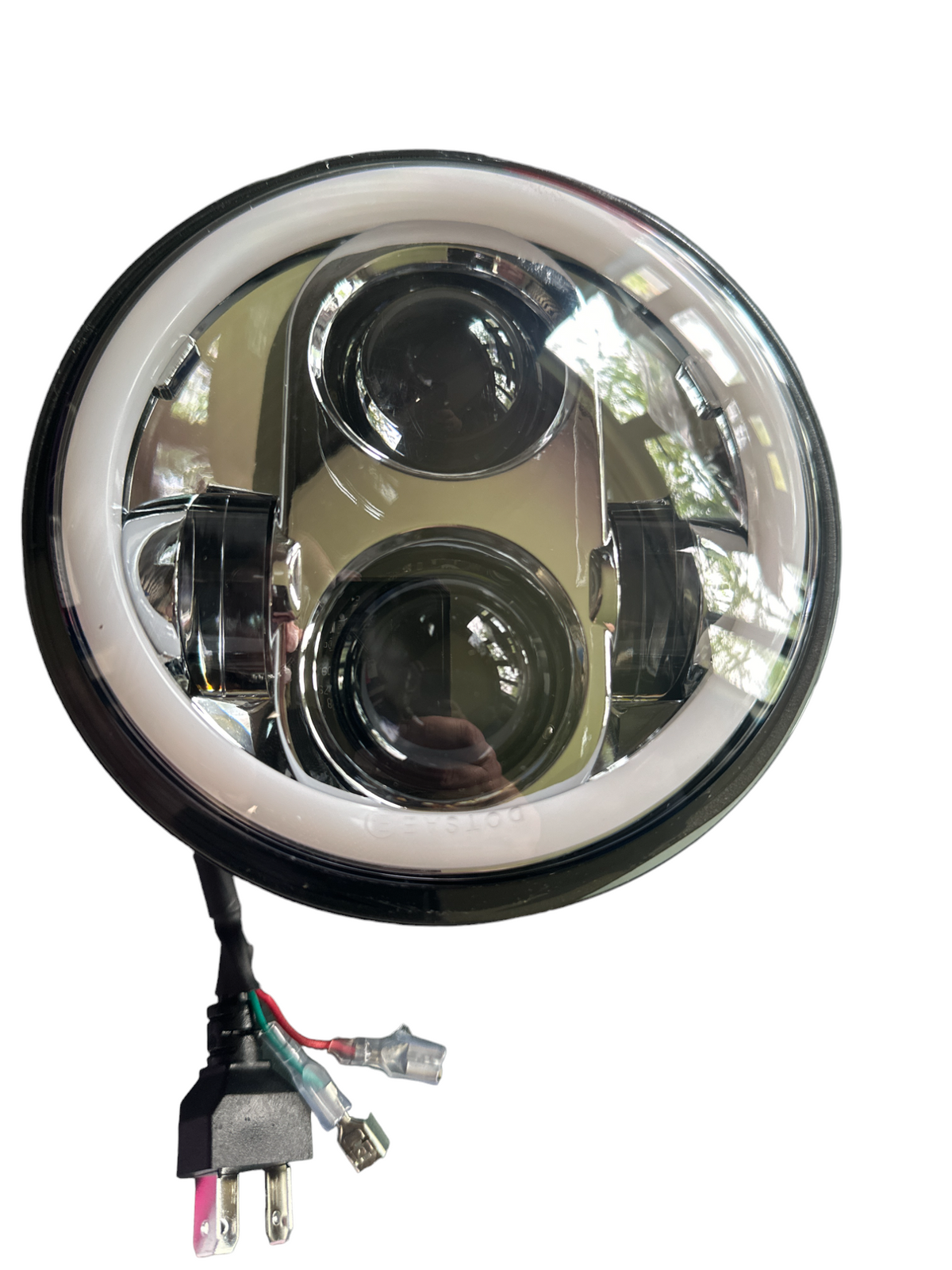 Chrome 5.75" Daymaker Headlight With Halo