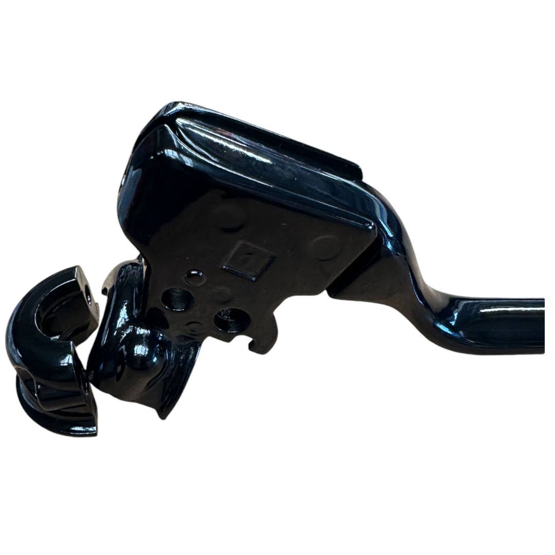 Clutch Perch and Lever - Gloss Black M8 Softail