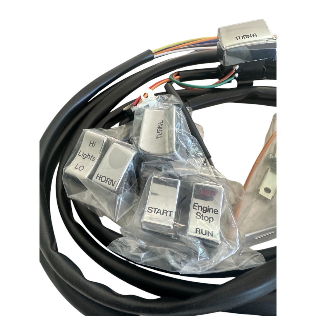Handle bar Switches / wiring harness 48 Inch (chrome)