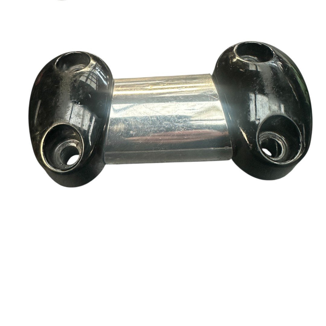 Top Clamp for  1/4 Inch Riser Black and Chrome