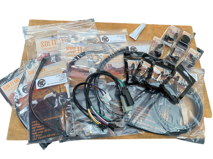 V-Rod & Muscle Extended Handlebar Cable/Hose Kit — Non-ABS