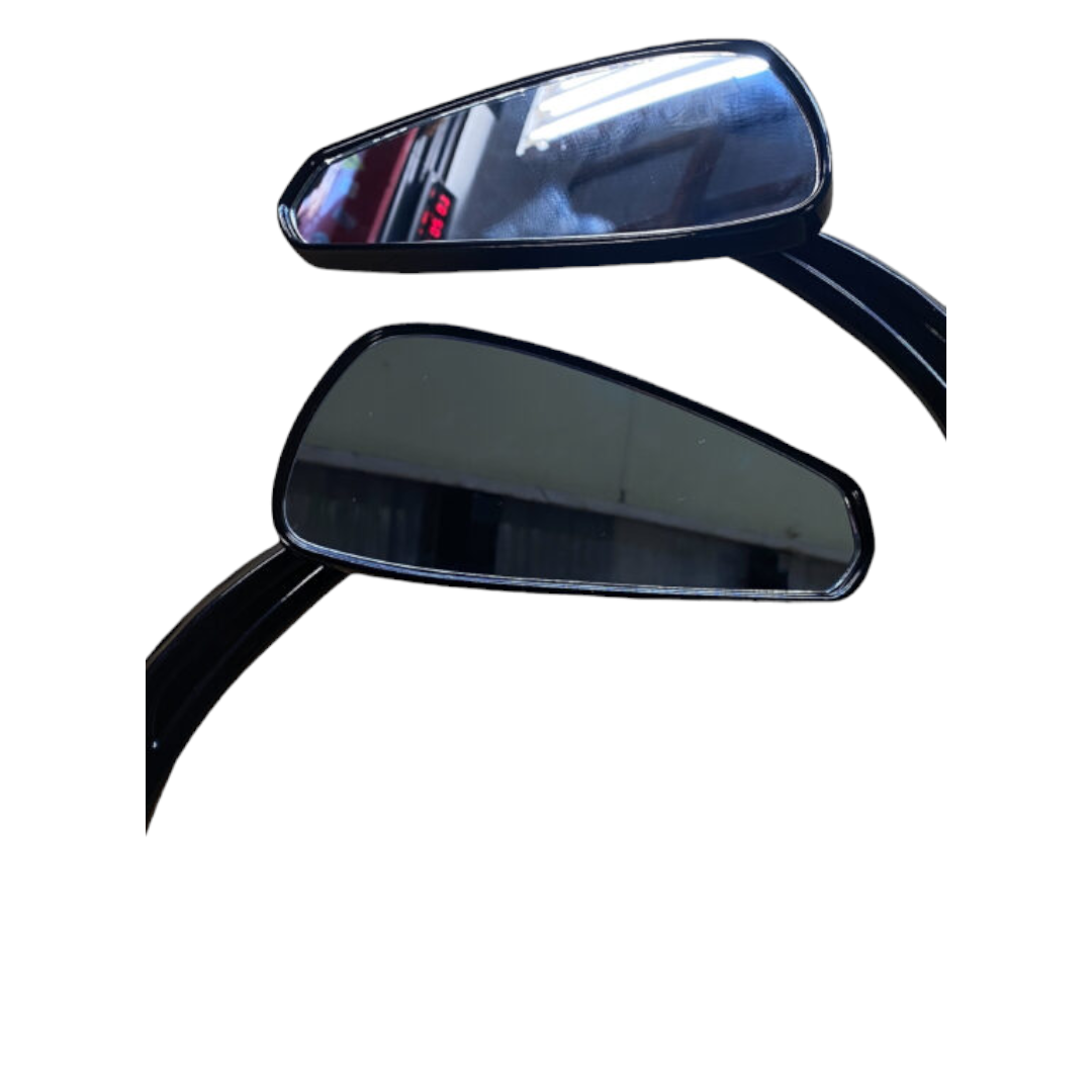 Tear Drop Tribal Mirrors Black or Chrome