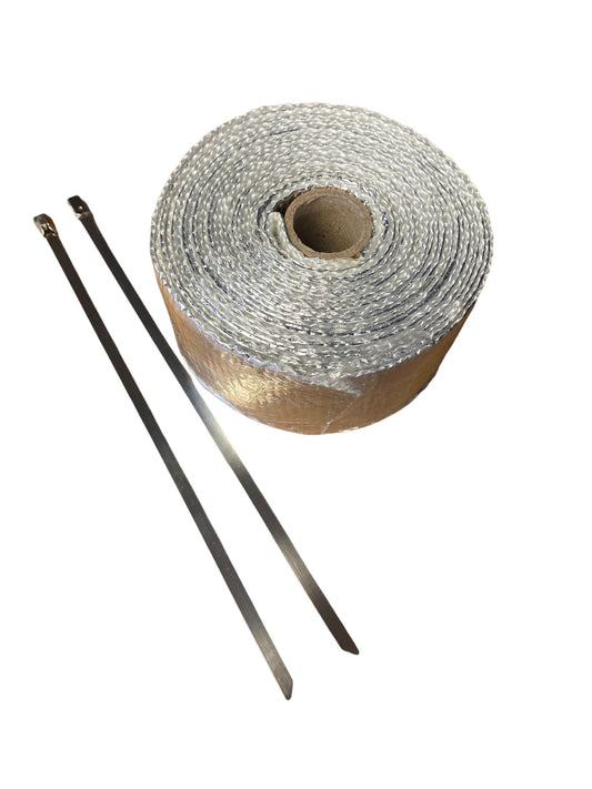 Exhaust Wrap - Silver - 5m