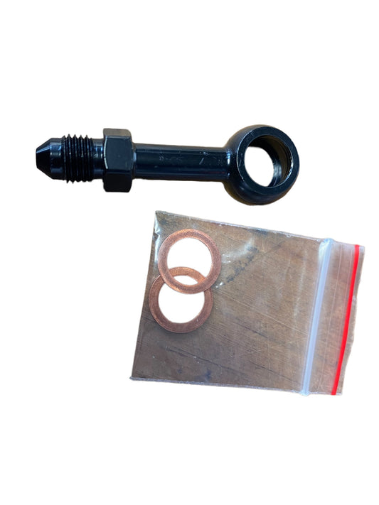 Brake Banjo 0 Degree  10mm Black