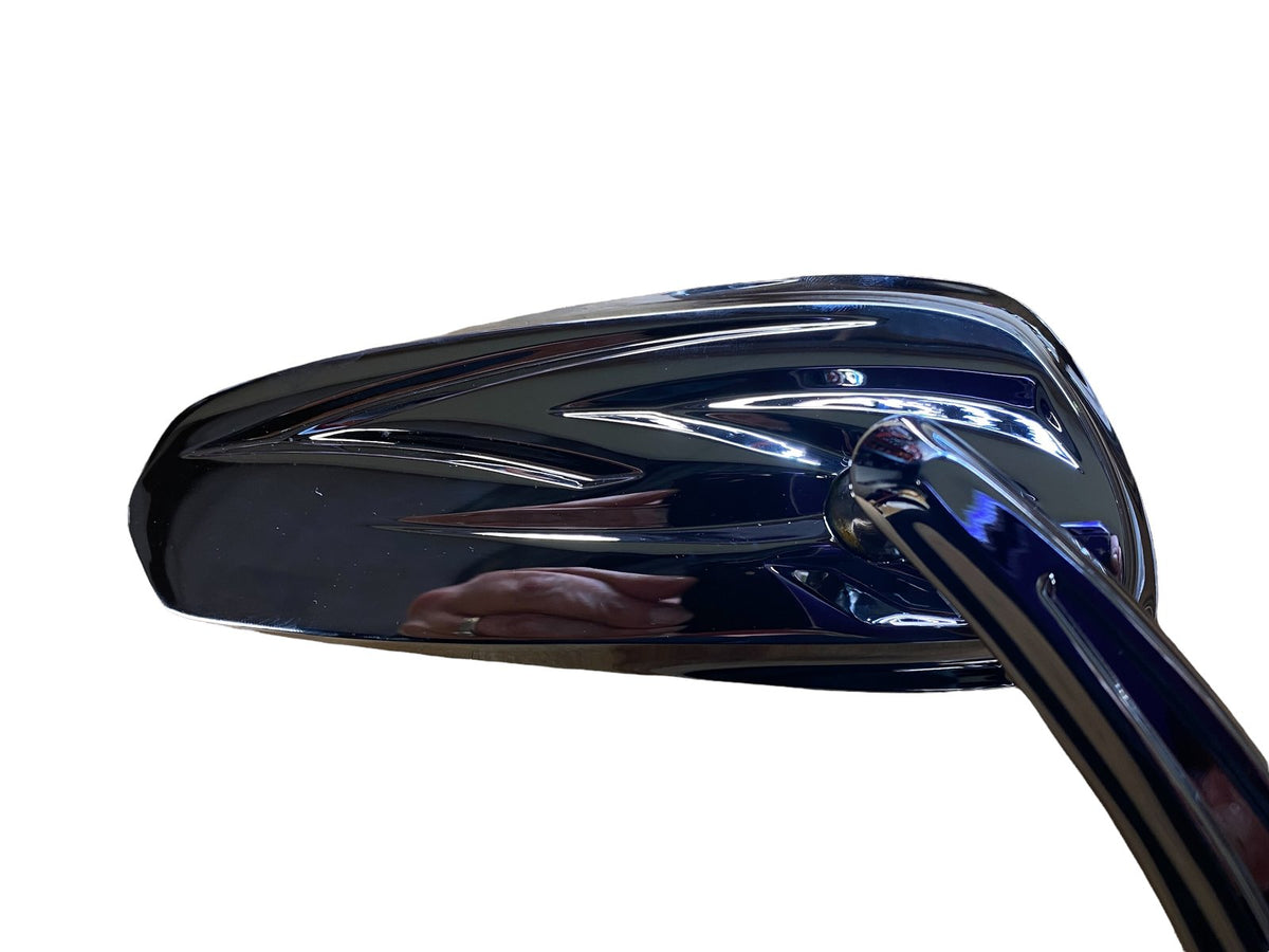 Tear Drop Tribal Mirrors Black or Chrome