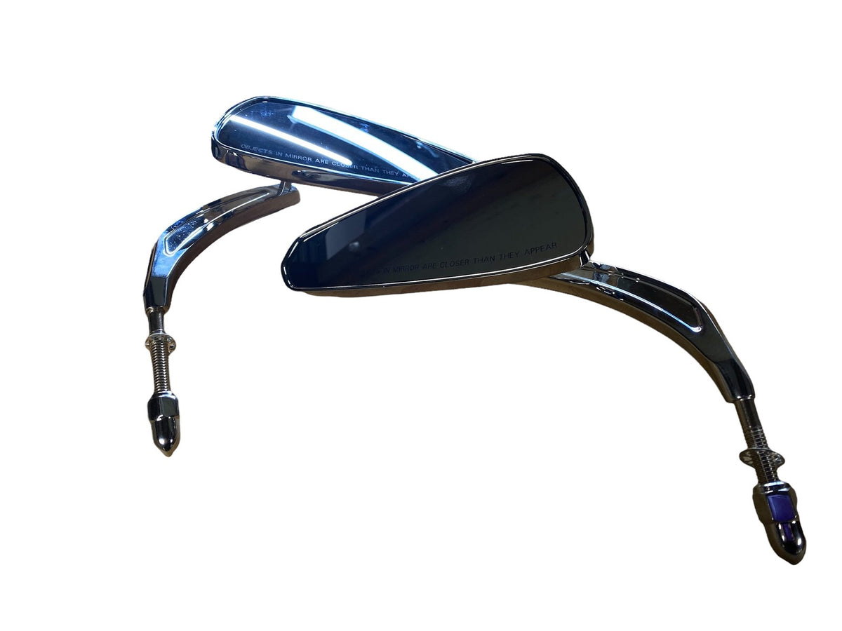 Tear Drop Tribal Mirrors Black or Chrome
