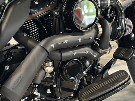 Tornado Turbo Kit – Black Exhaust, Black Billet. Fits Touring 2017up And Softail 2018up.