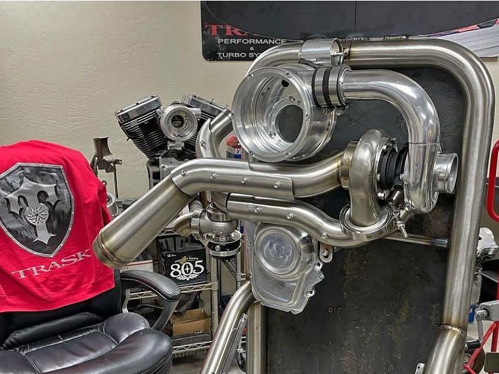 Tornado Turbo Kit – Stainless Exhaust, Polished Billet. Fits Touring 2017up And Softail 2018up