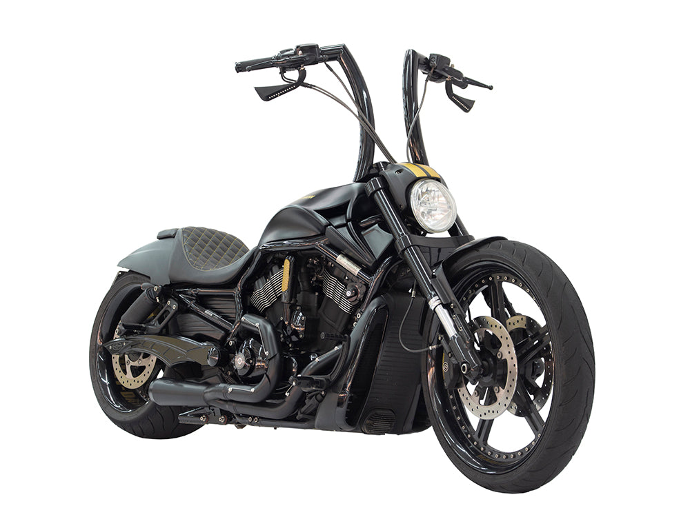 Trask Assault black 2-into-1 V-Rod exhaust TM-5400BK