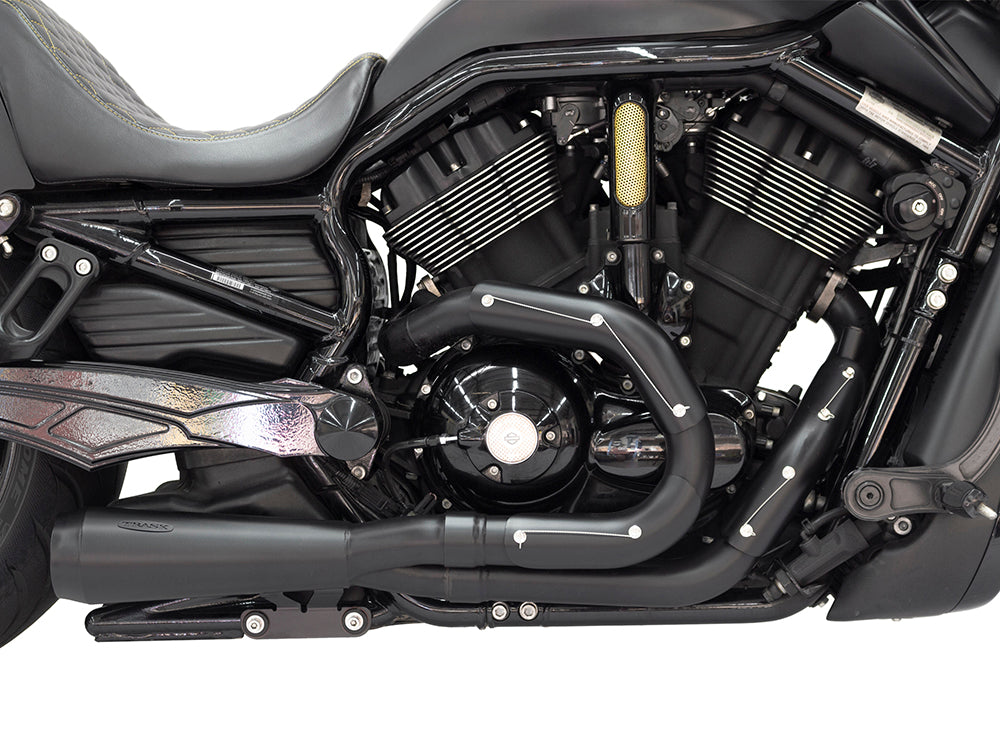 Trask Assault black 2-into-1 V-Rod exhaust TM-5400BK