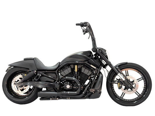 Trask Assault black 2-into-1 V-Rod exhaust TM-5400BK