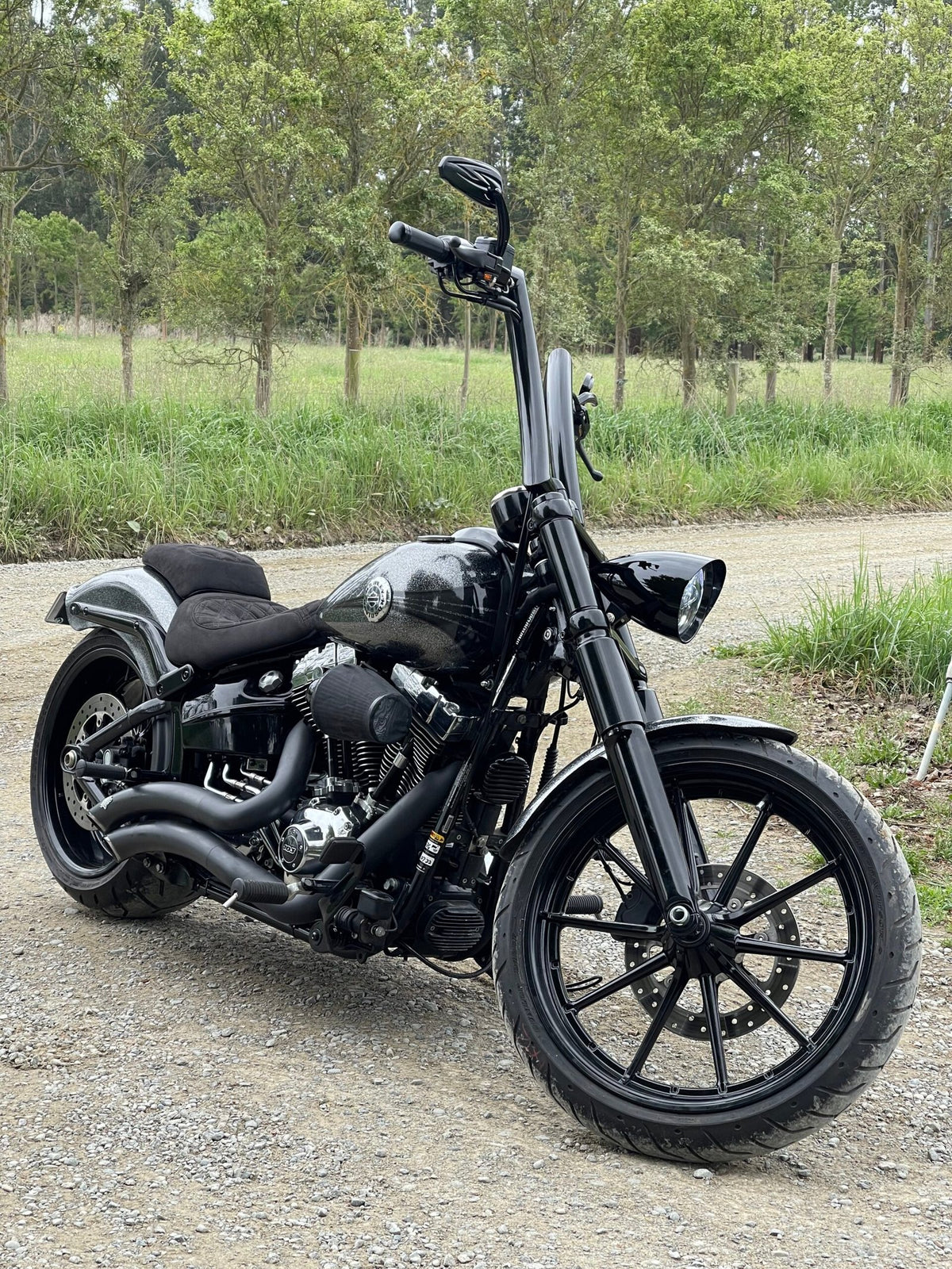 Ape Bars - Hammerdown for Dynas, Softails