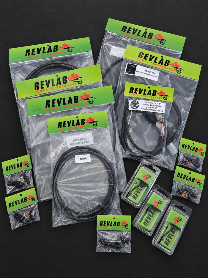 V-Rod & Muscle Extended Handlebar Cable/Hose Kit — Non-ABS