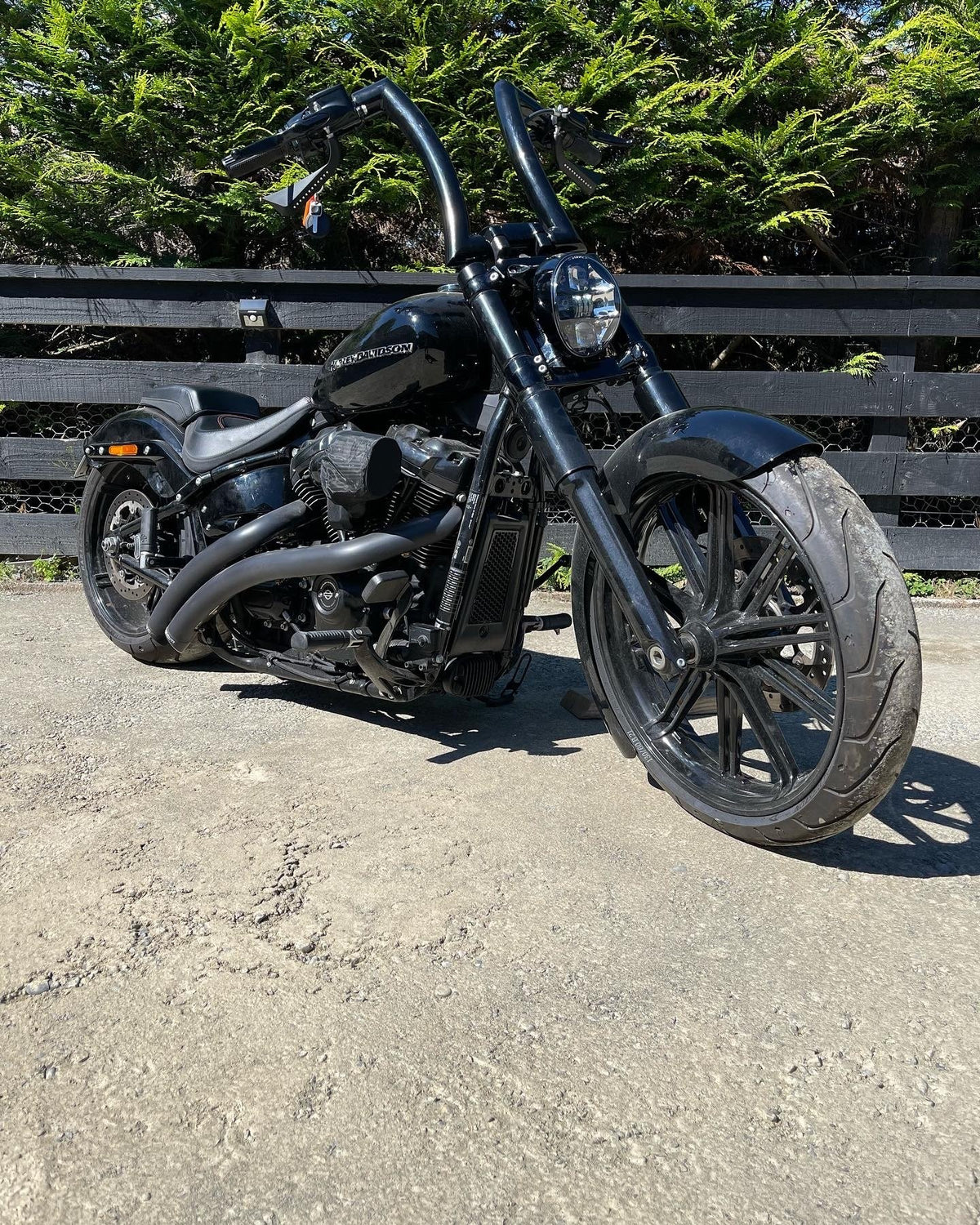 Hammerdown Ape Handle Bars for Vrods 12-18 Inch