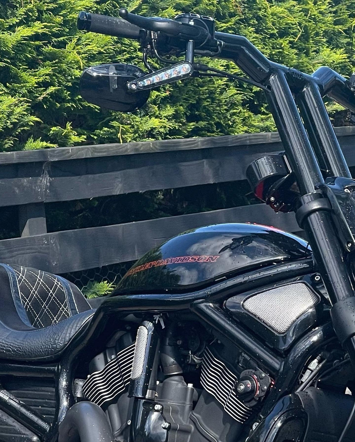 Mx Bars  to fit  Vrod - Gloss Black 2 inch diameter