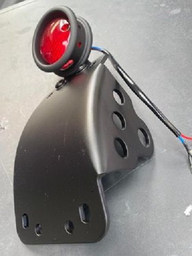 Curved Side Mounted Plate Mount -black