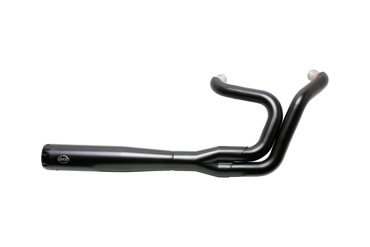 S&S 550-0952A black SuperStreet 2-into-1 Sportster exhaust