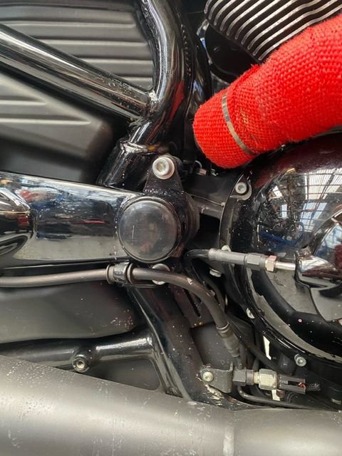 Swing Arm Bolt Covers for Vrods Aluminium