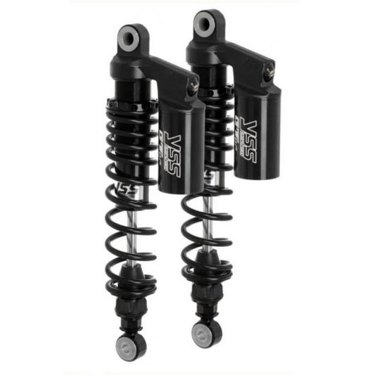 YSS RG362 Blackline adjustable piggyback shocks for V-Rod