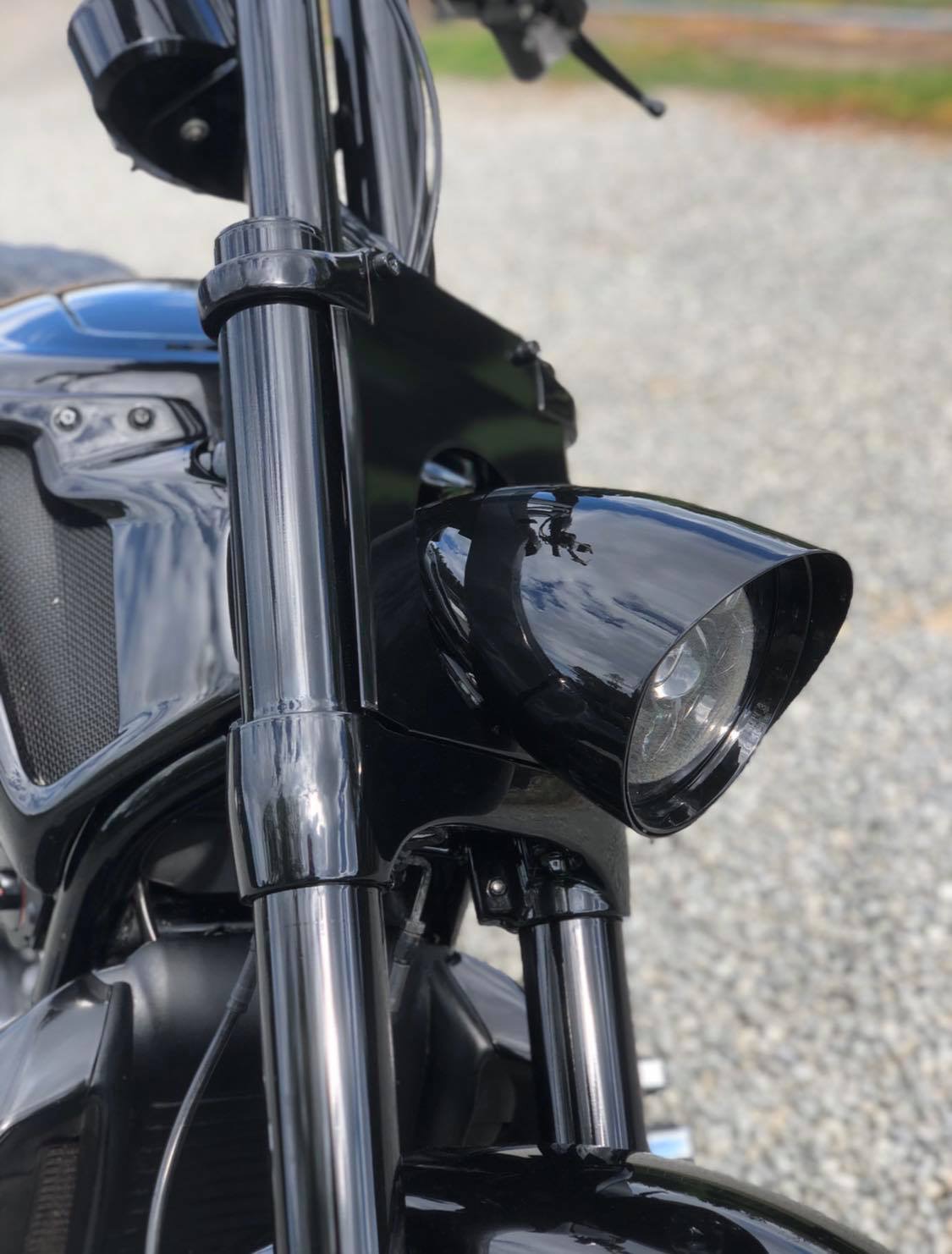 bullet headlight black cover