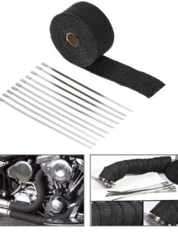 Exhaust Wrap 10m Black ]