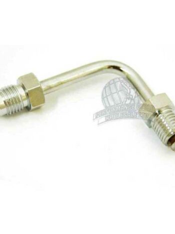 Brake Fitting 3/8-24 IF 90 Deg Short Chrome