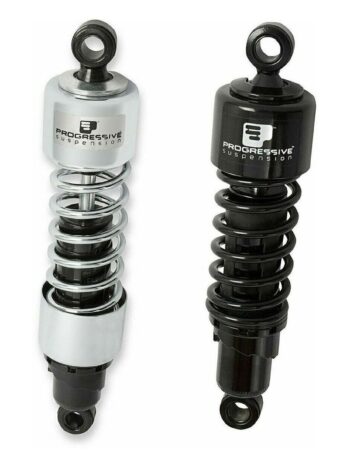 PROGRESSIVE SUSPENSION 412 SERIES AMERICAN-TUNED GAS SHOCKS W/O COVER CHROME 11 INCH